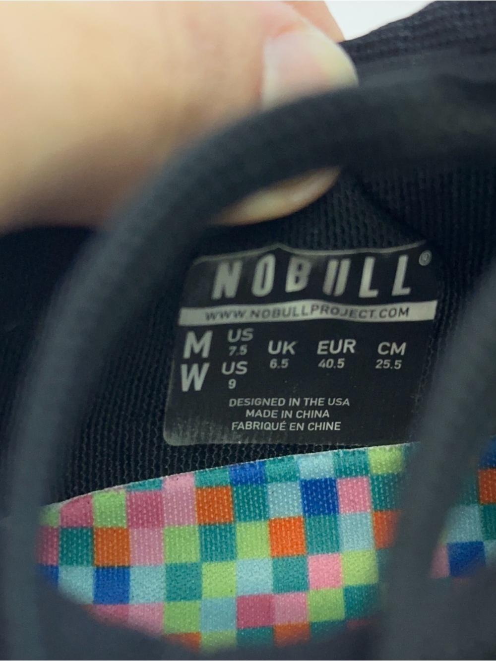 Nobull Outwork Shoes Gym Workout Gum Bottom Pixel Black Mens 7.5 Womens 9 - Picture 8 of 8